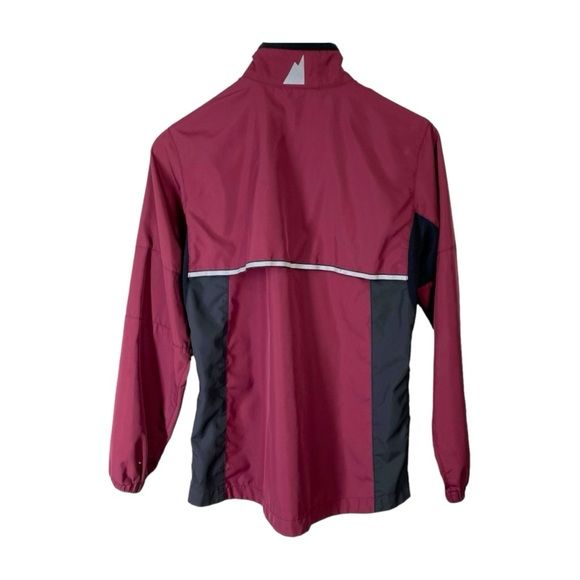 MEC Vintage 90’s Lightweight Maroon Cycling Windbreaker Jacket size small - Picture 2 of 8